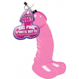 big pink sports bottle