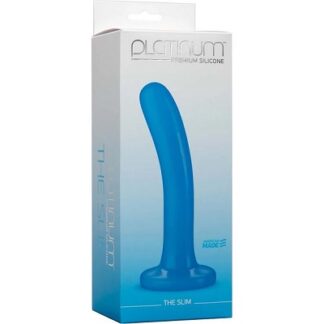 Blue Silicone Slim Dong
