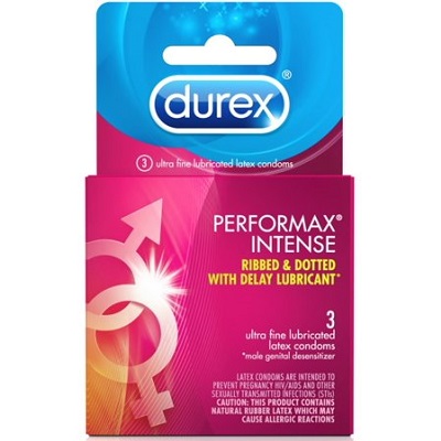 Durex Performax Lubricated Condoms, 3pk