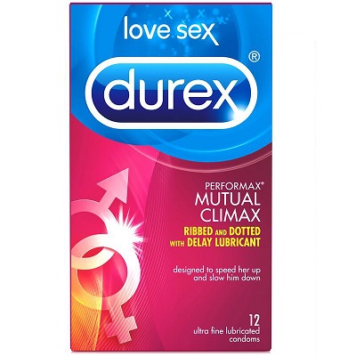 Durex Performax Lubricated Condoms, 12 pk