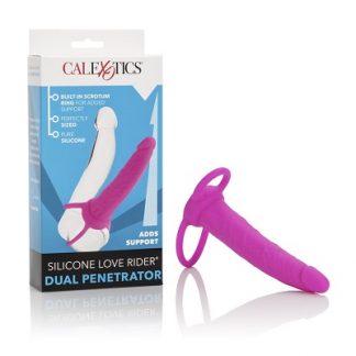Silicone Love Rider Dual Penetrator, Pink
