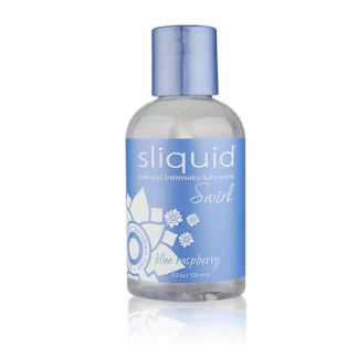 Sliquid Swirl Natural Lubricant, 4.2oz, Blue Raspberry