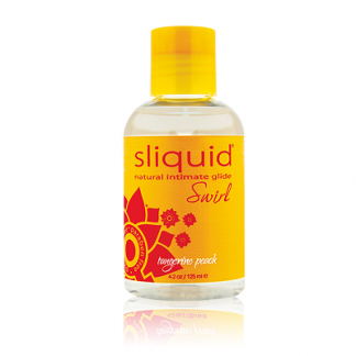 Sliquid Swirl Natural Lubricant, 4.2oz, Tangerine Peach