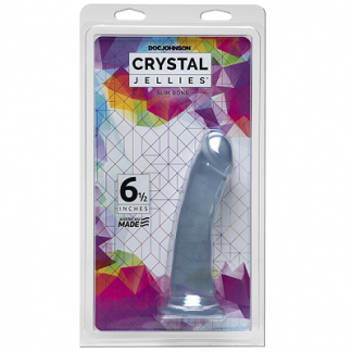 Crystal Jellies Slim Dong, 6.5in, Clear
