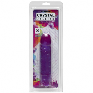 Crystal Jellies Classic Dong, 8in, Purple