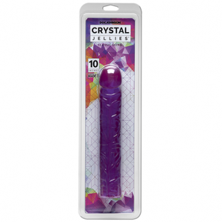 Crystal Jellies Classic Dong, 10in, Purple